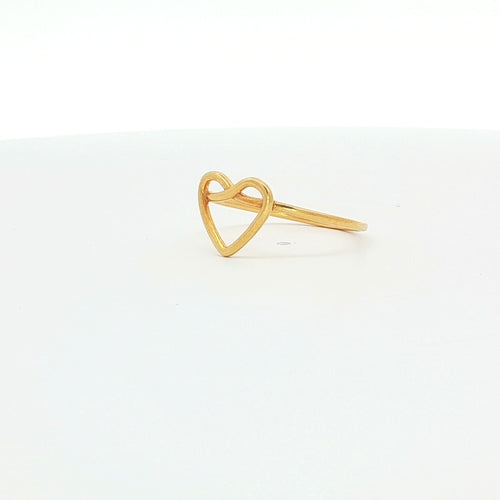 Gold Plated Heart Ring