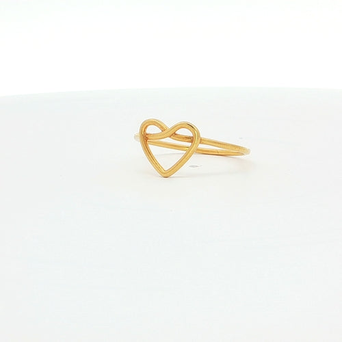 Gold Plated Heart Ring