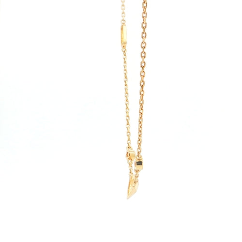 Heart Monzonite Necklace