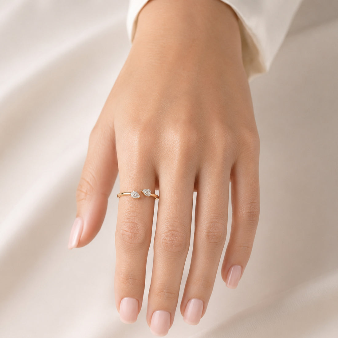 Gold Plated Open Ring