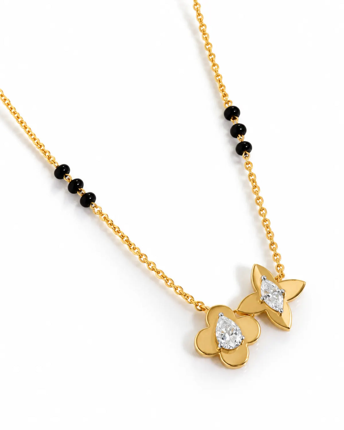 Dual Wing Mangalsutra | Gold Vermeil