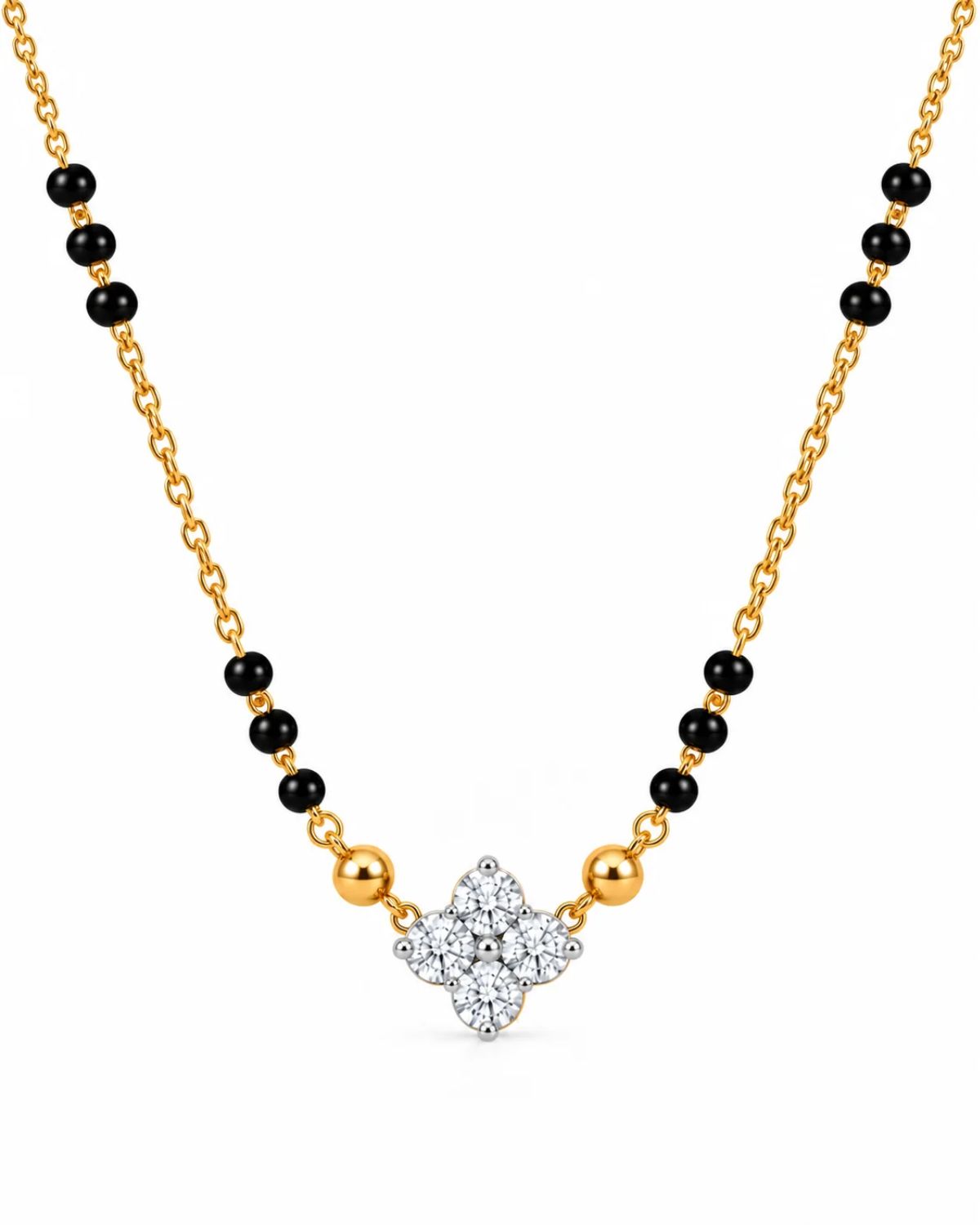 Floret Diamond Mangalsutra | Gold Vermeil