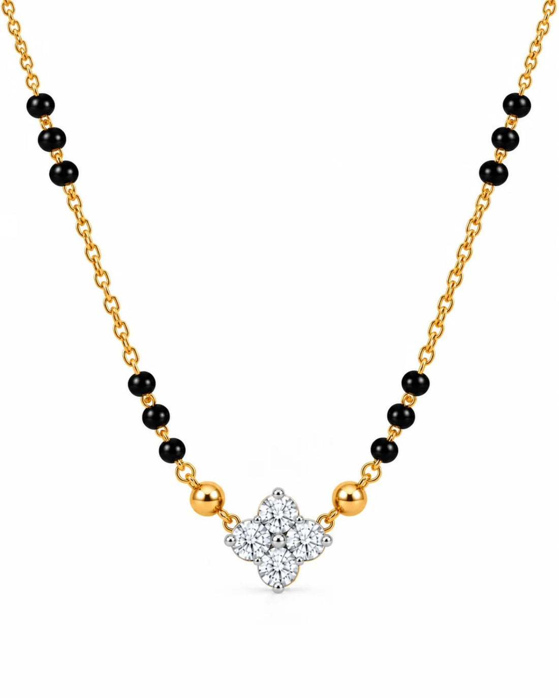 Floret Diamond Mangalsutra | Gold Vermeil
