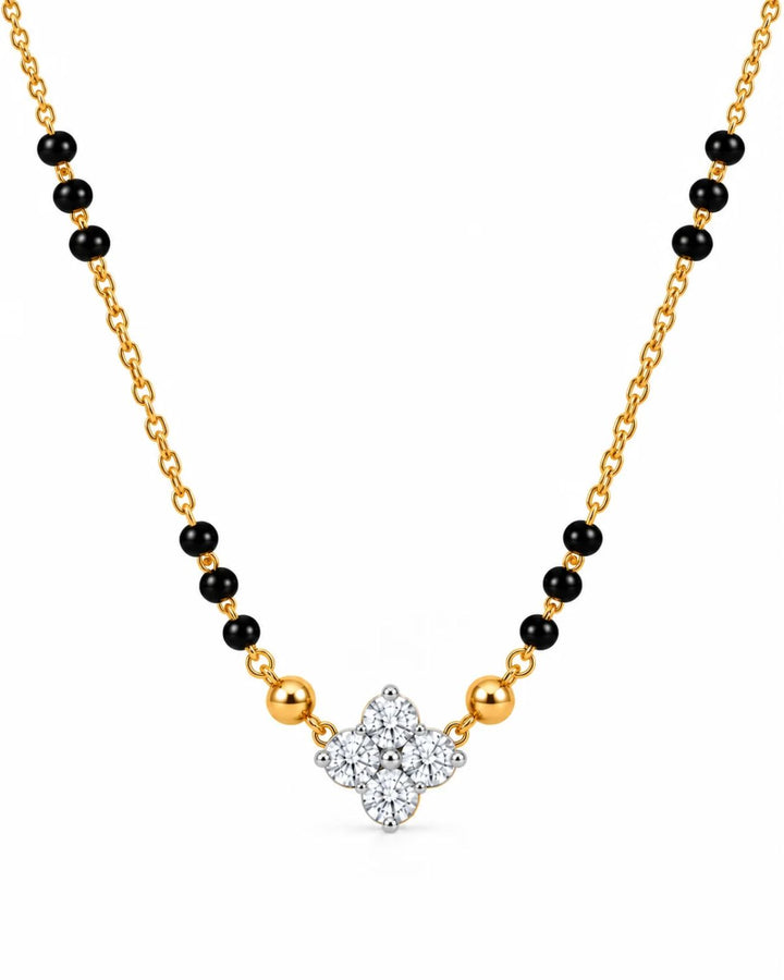 Floret Diamond Mangalsutra | Gold Vermeil