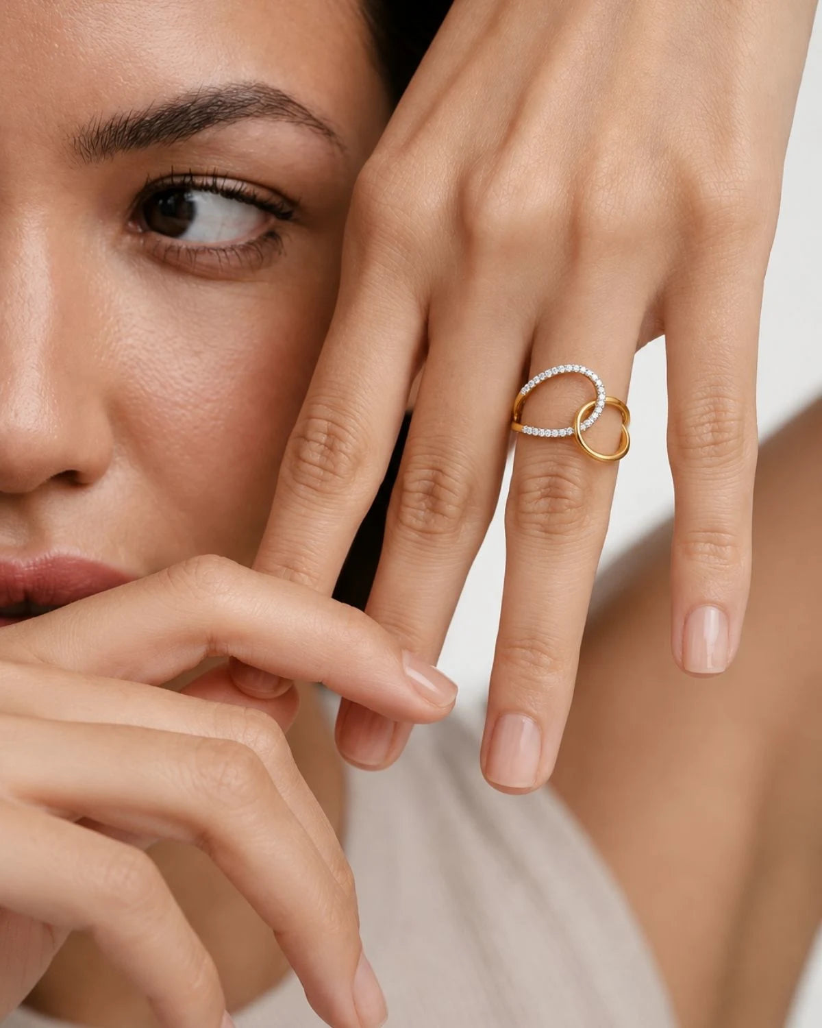InterConnected Gold Vermeil Ring