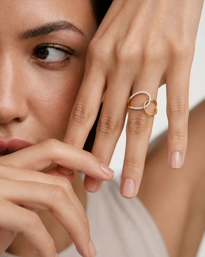 InterConnected Gold Vermeil Ring