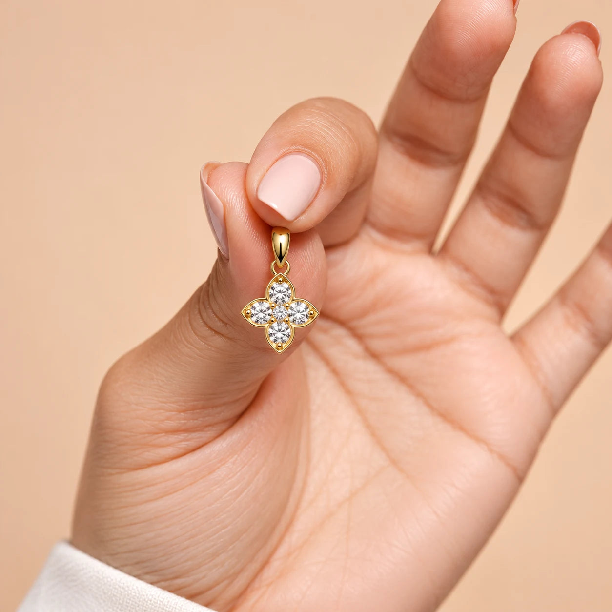 Four-Petal Pendant | Gold Vermeil