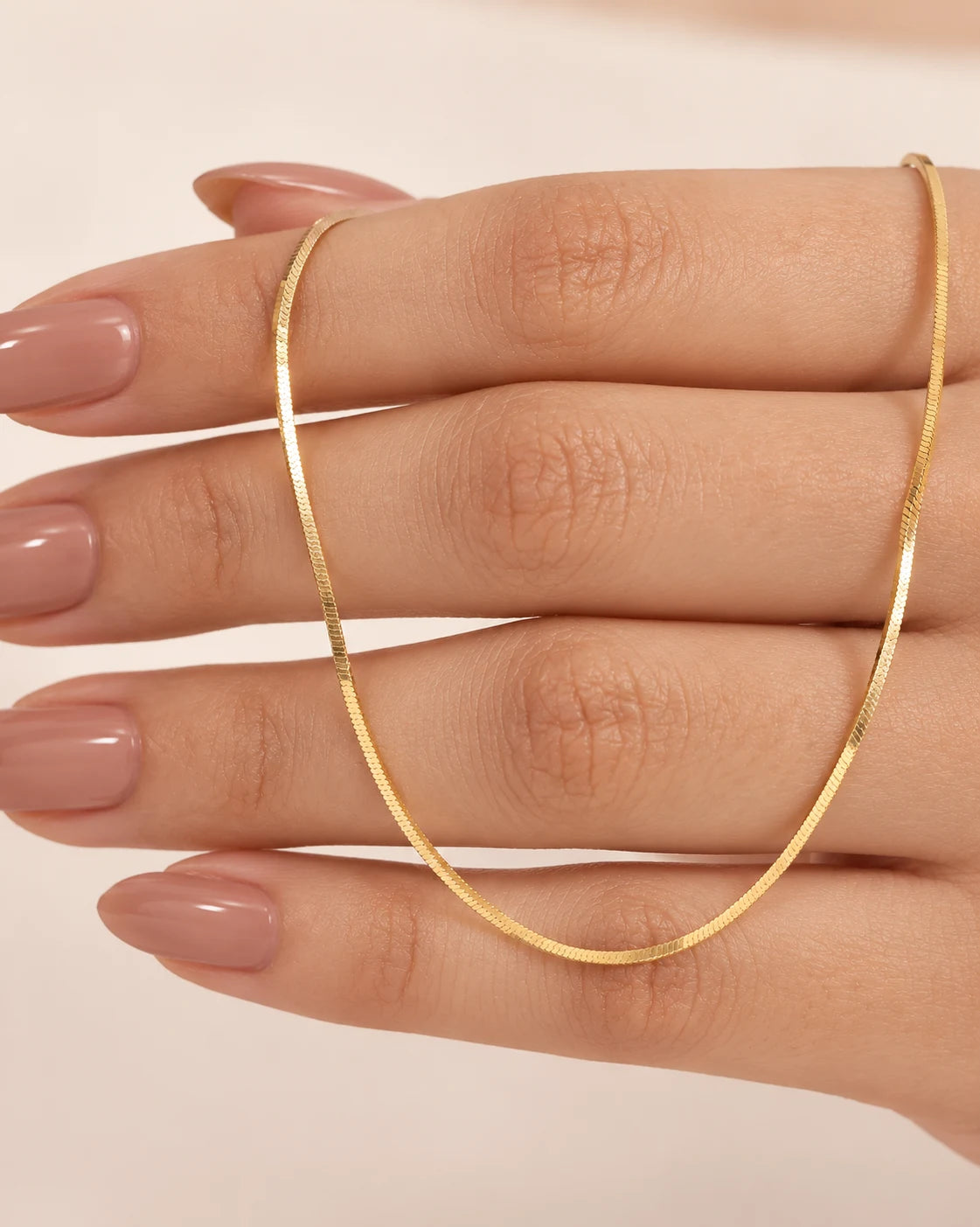 Snake-Link Gold Plated Chain