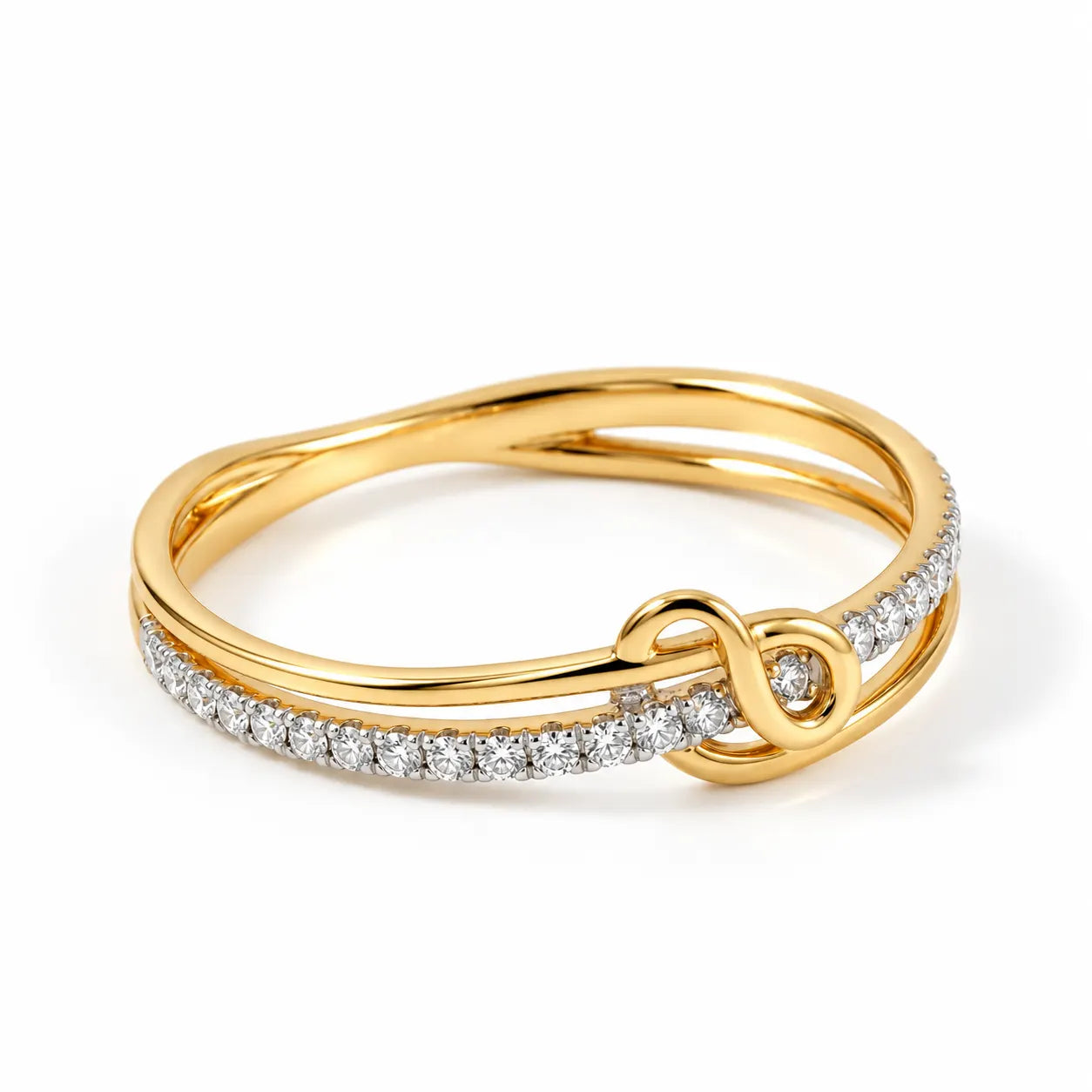 Gold Plated Knot Ring