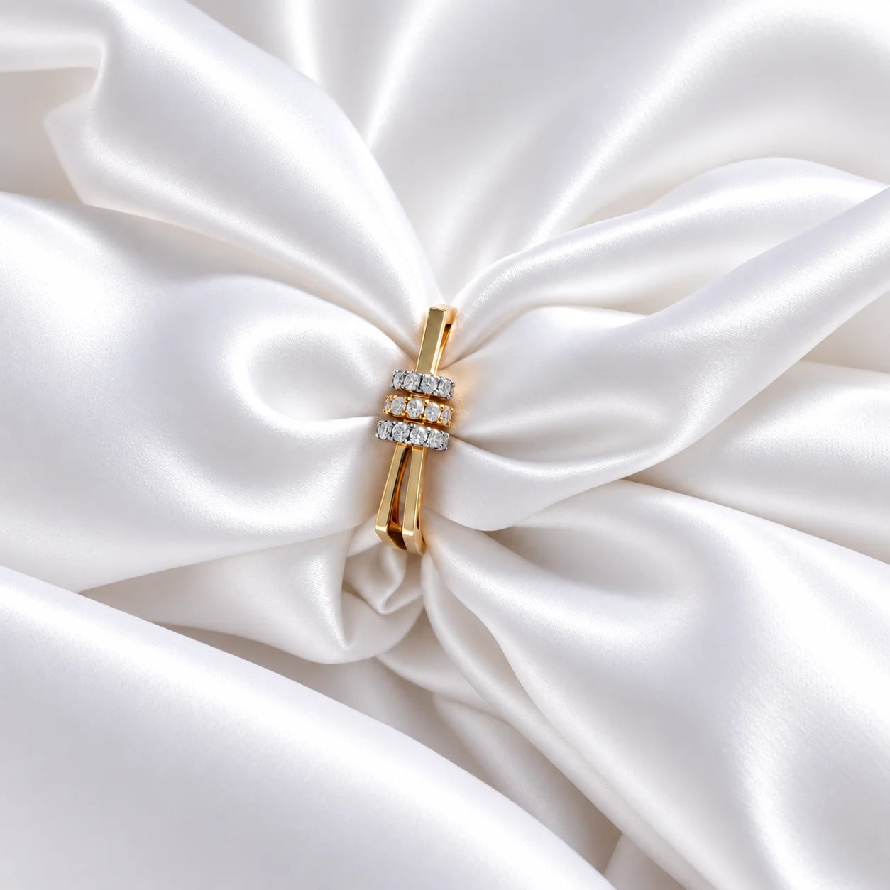 Arelina Moissanite Diamond Vermeil ring