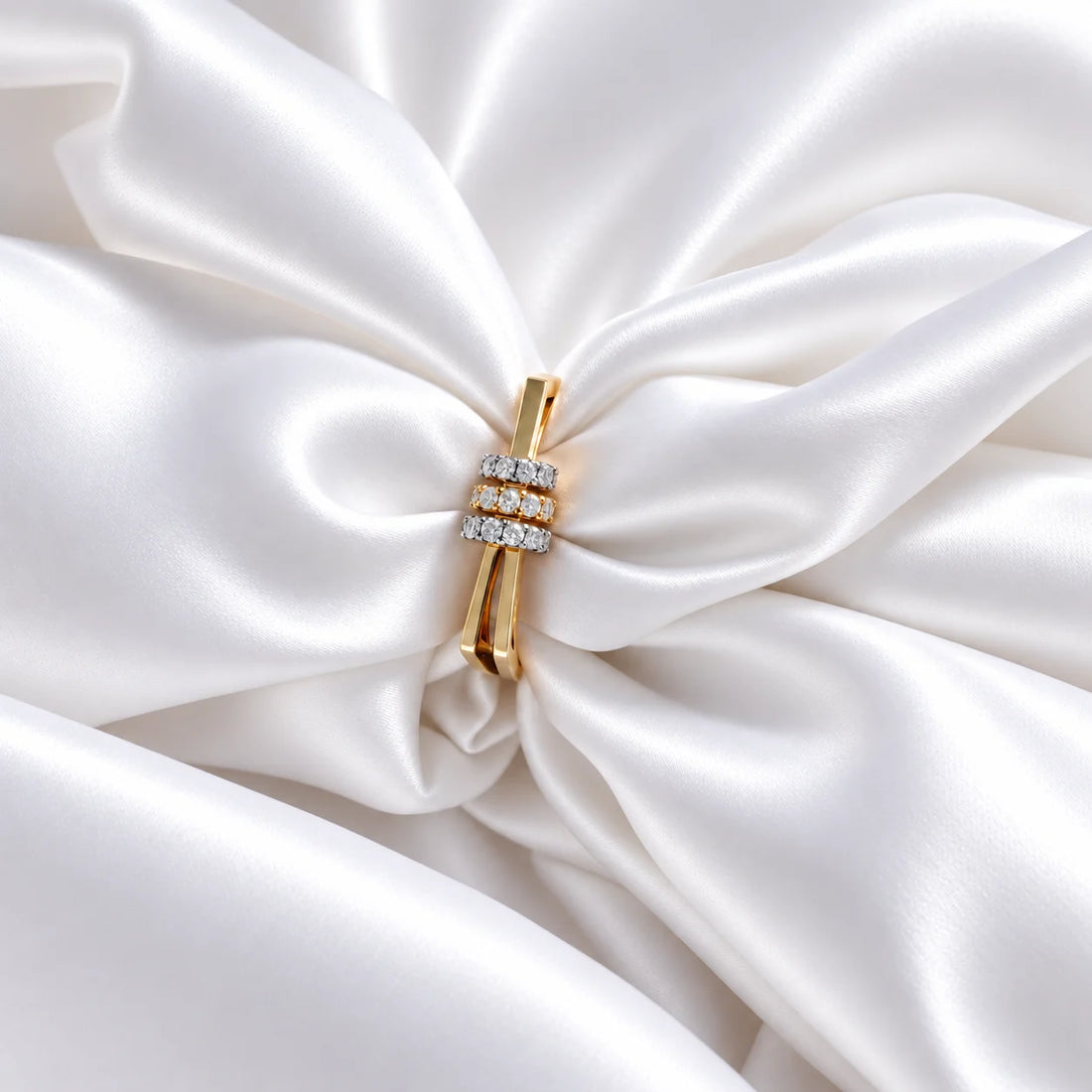 Arelina Moissanite Diamond Vermeil ring