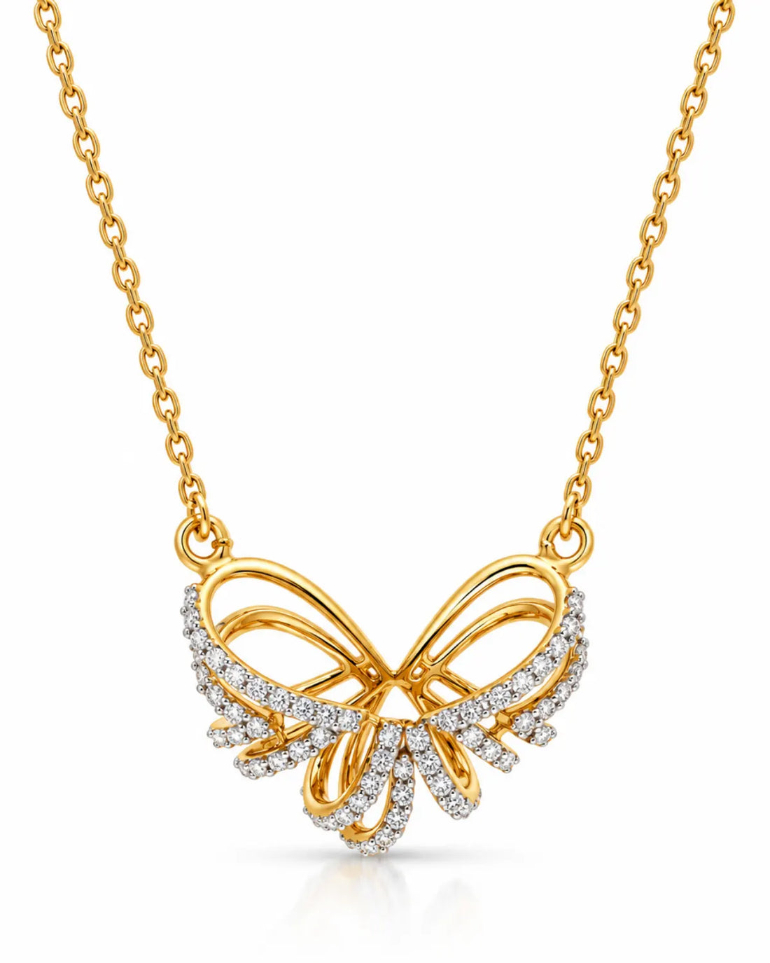 Butterfly Moissanite Pendant