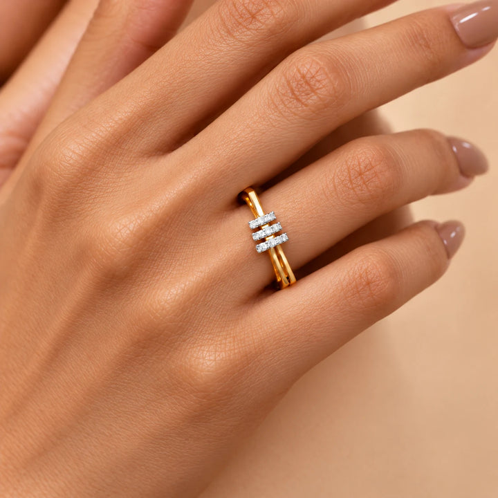 Arelina Moissanite Diamond Vermeil ring
