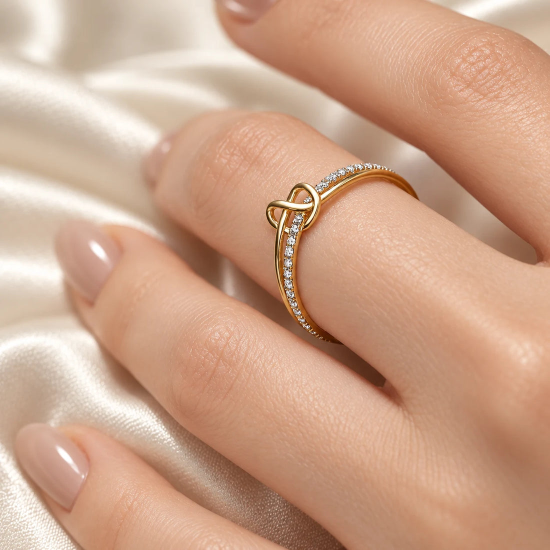 Gold Plated Knot Ring