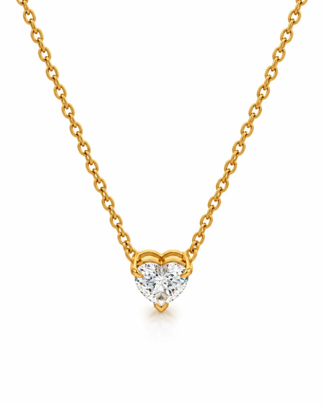 Heart Solitaire Pendant