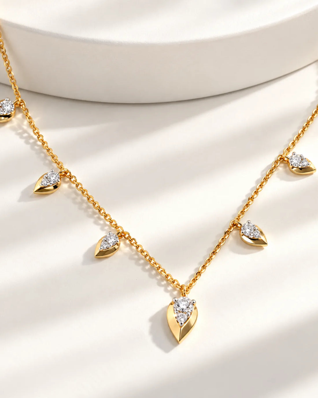 Pear Drop Diamond Necklace