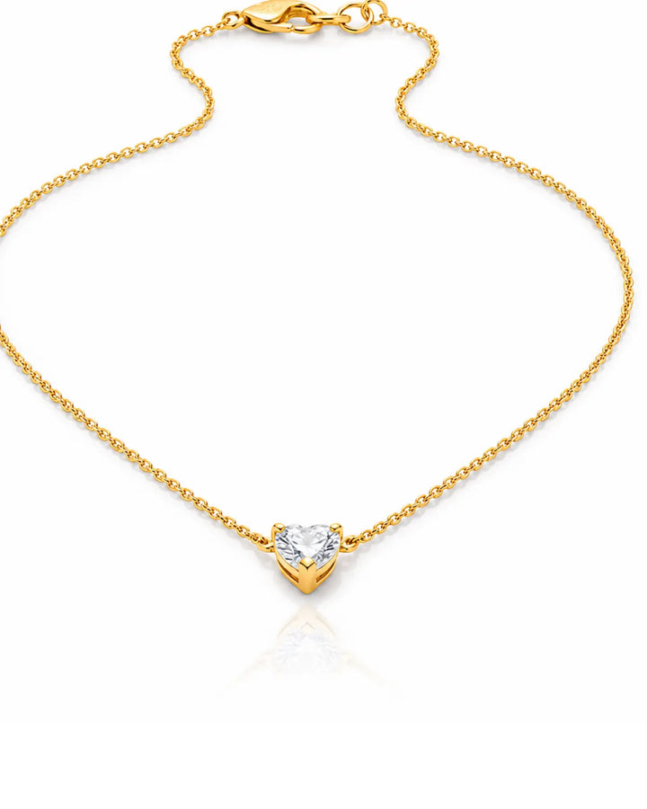 Heart Solitaire Pendant