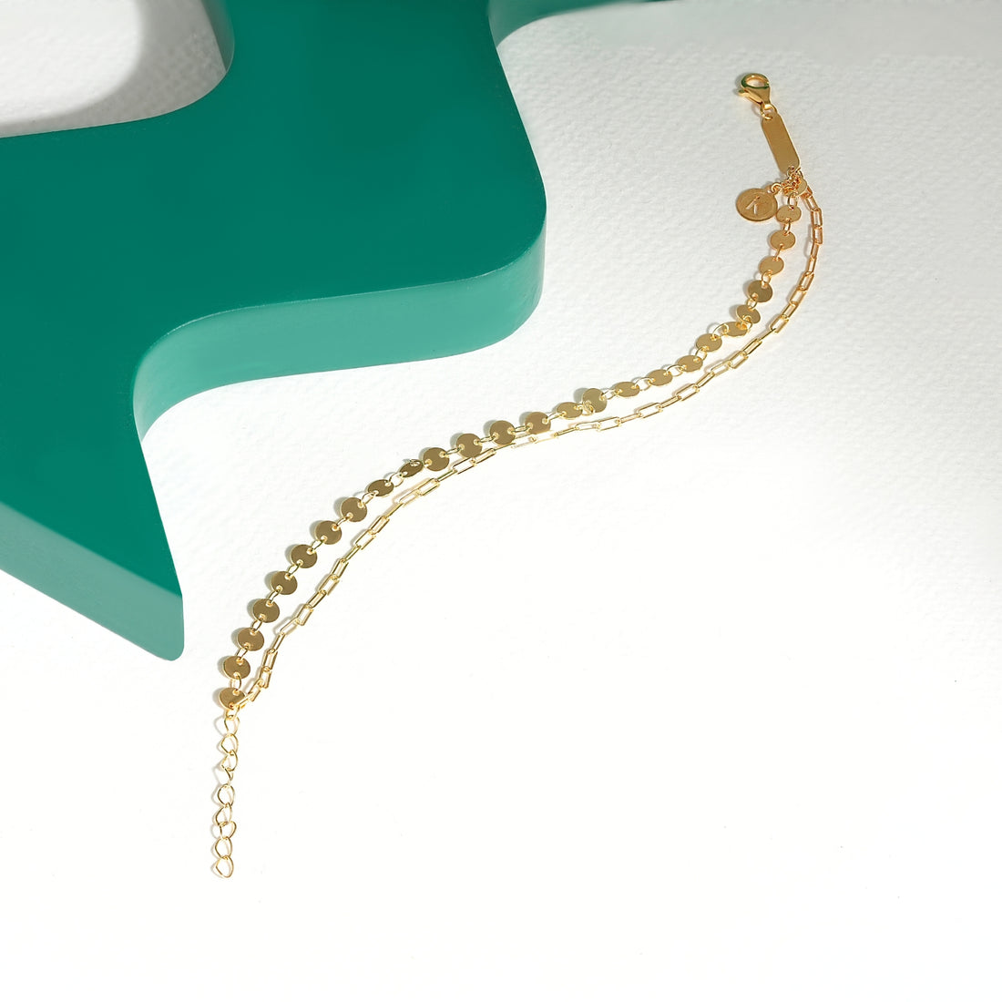 Coin Paperclip Bracelet