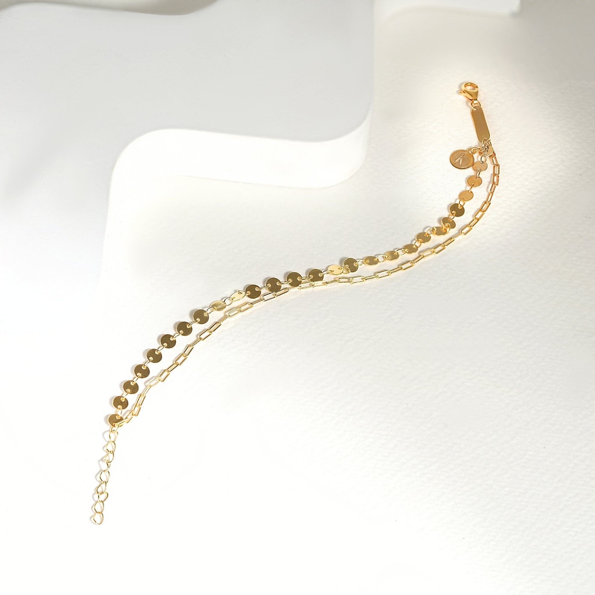 Coin Paperclip Bracelet
