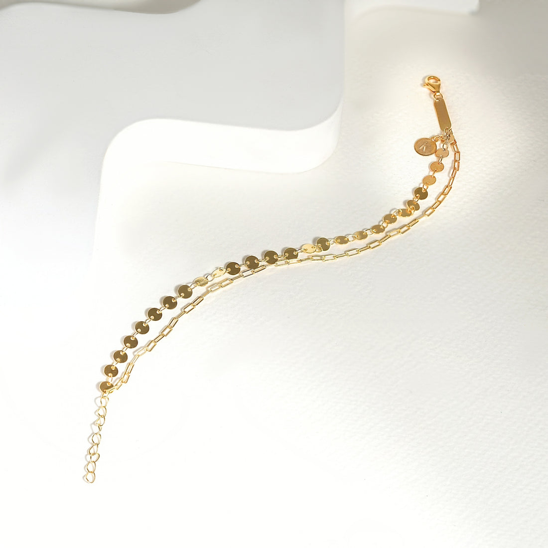 Coin Paperclip Bracelet