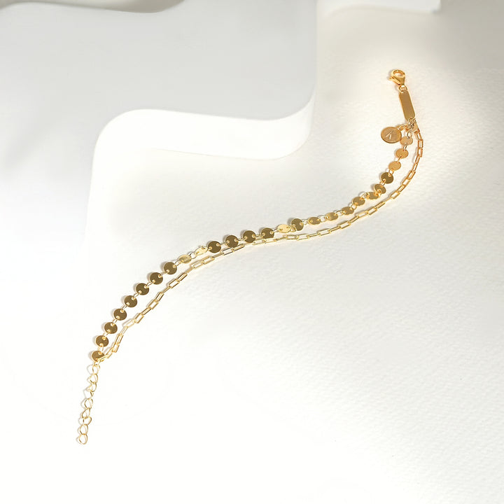 Coin Paperclip Bracelet