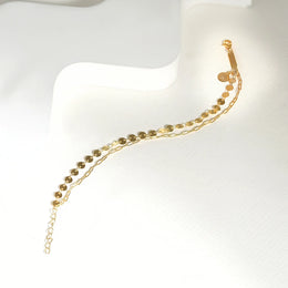 Coin Paperclip Bracelet