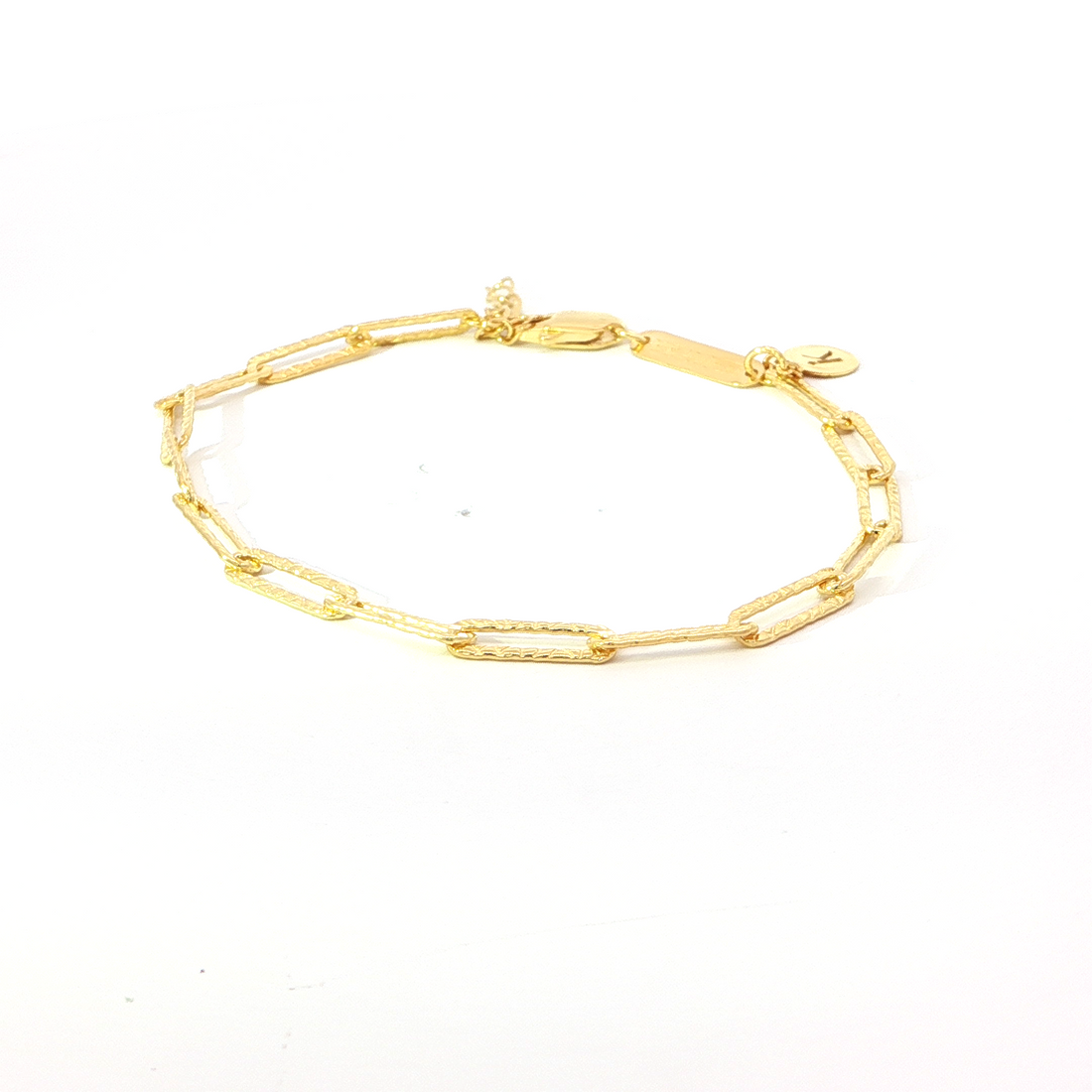 Gold Paperclip Chain Bracelet