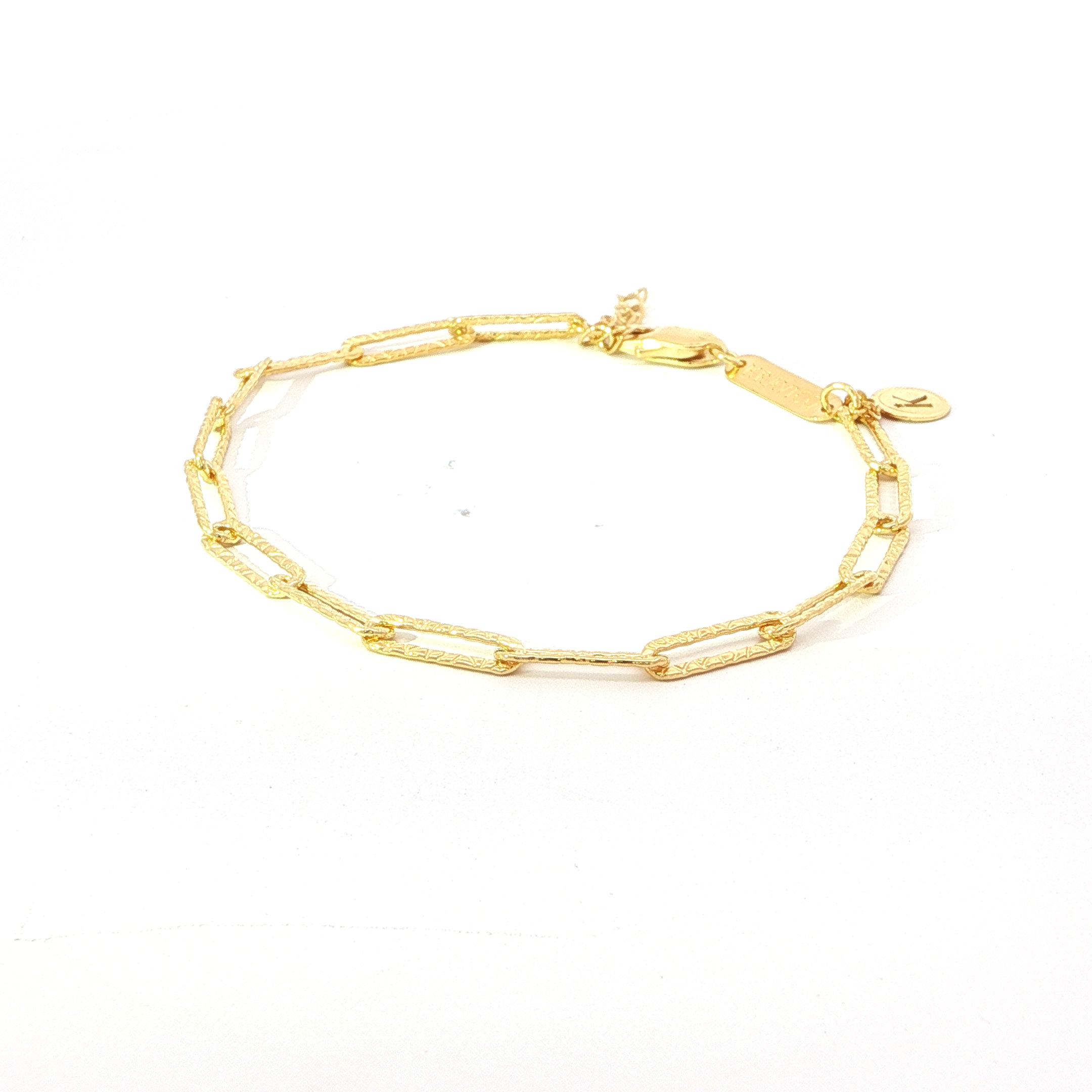 Gold Paperclip Chain Bracelet