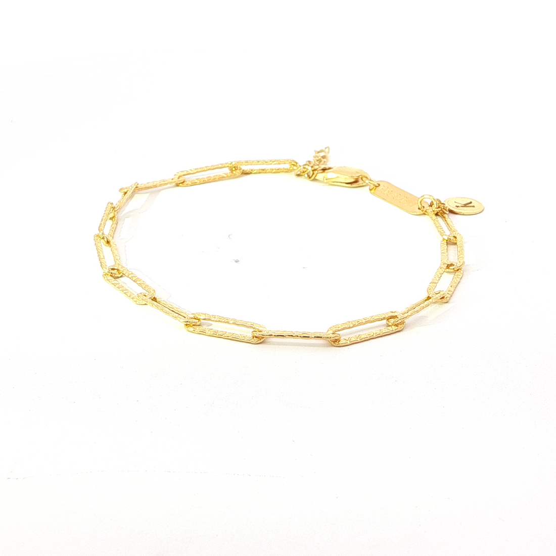 Gold Paperclip Chain Bracelet