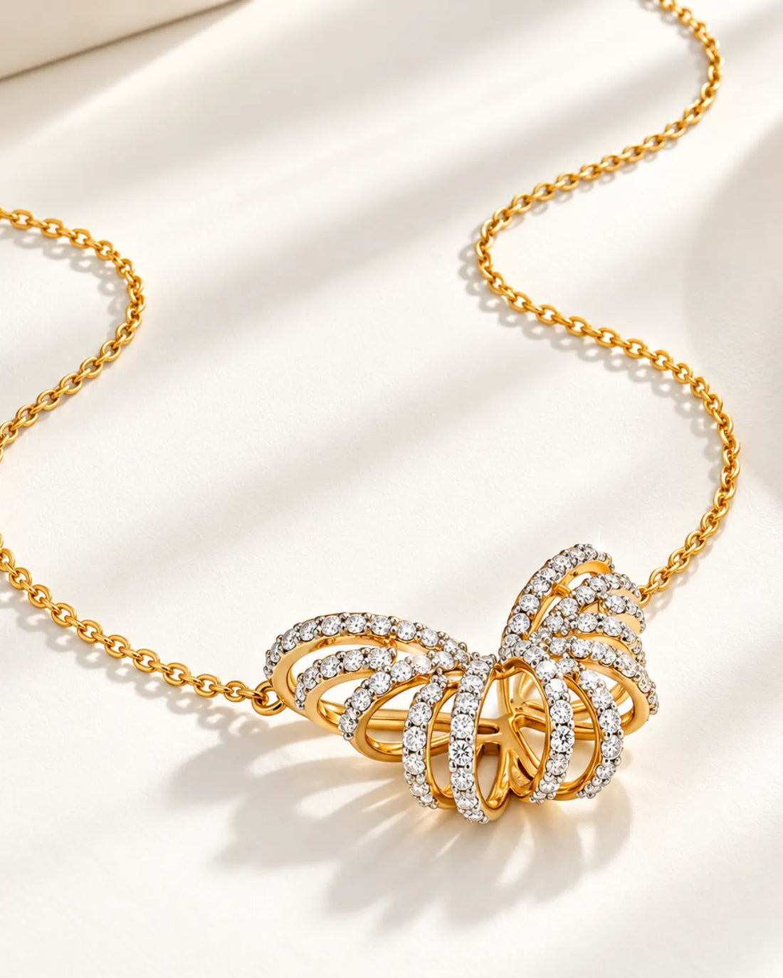Butterfly Moissanite Pendant