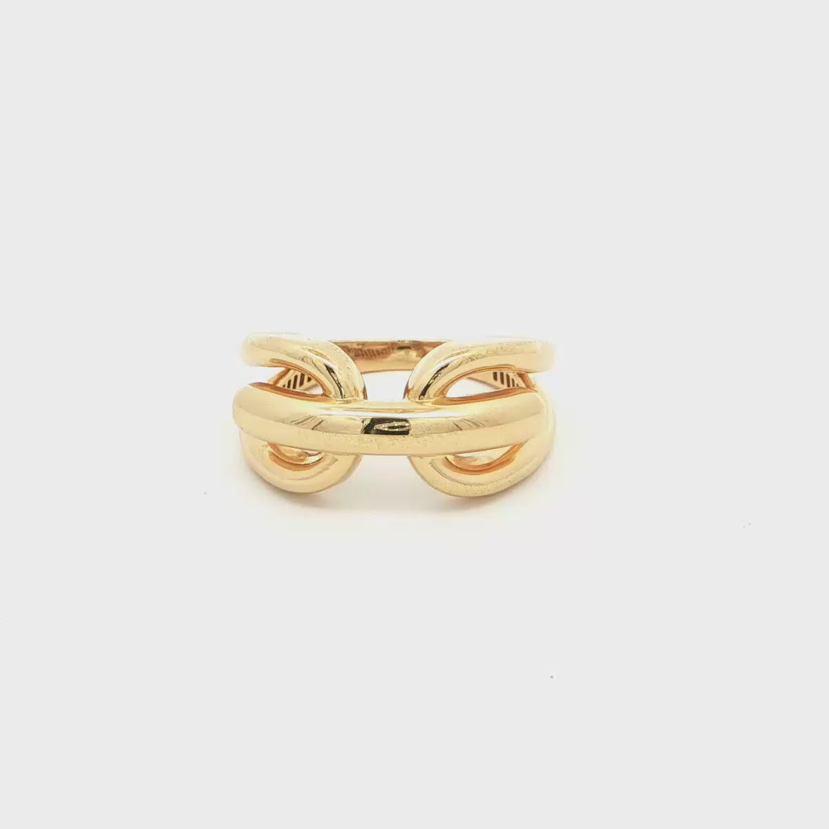 Trendy Double Loop Ring