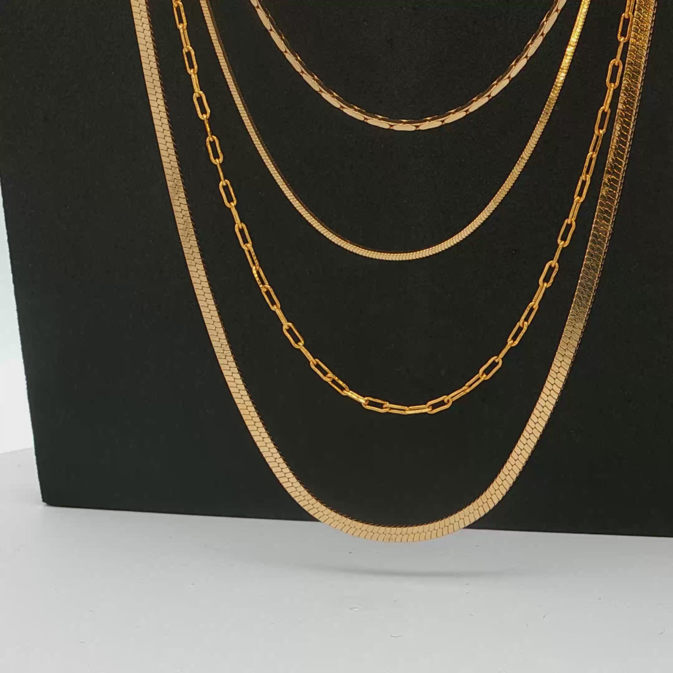 Snake-Link Gold Plated Chain