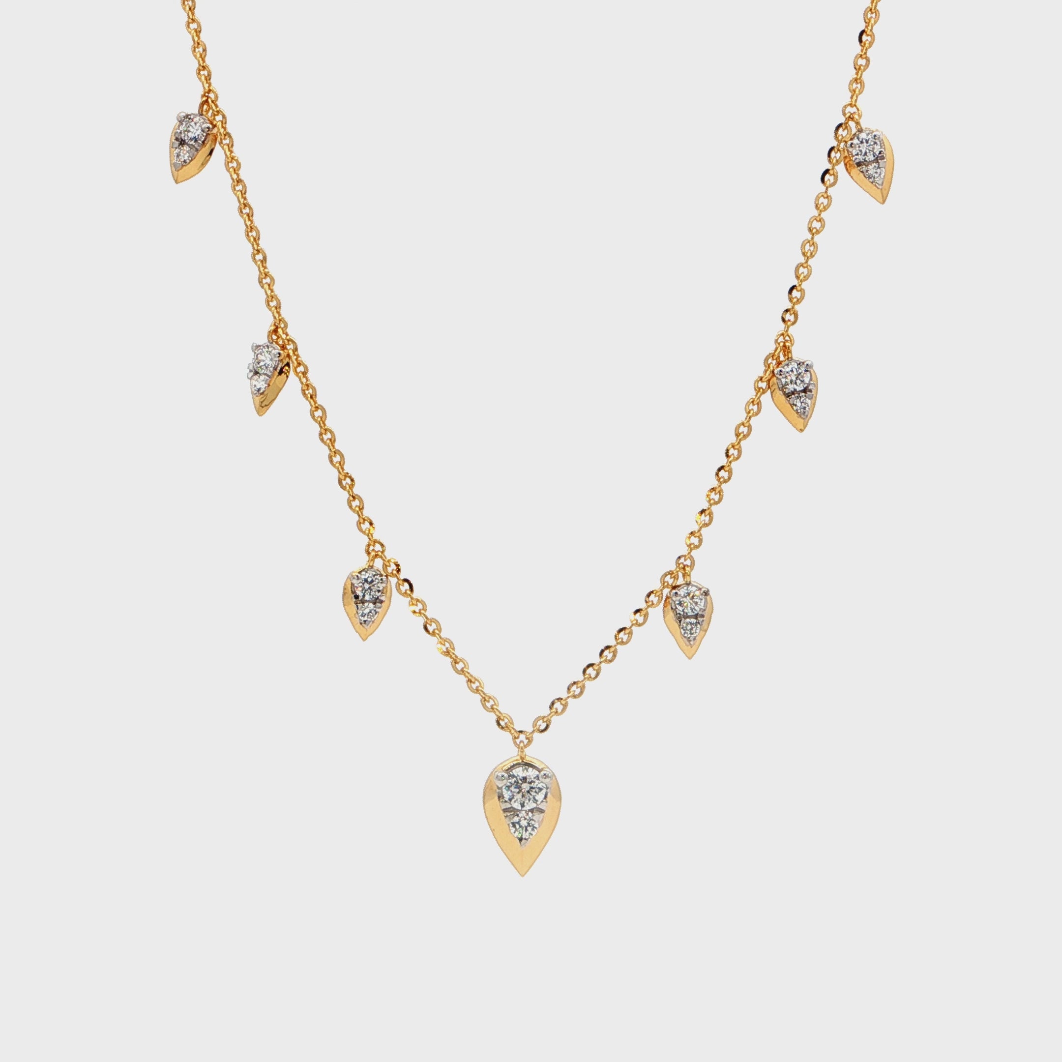 Pear Drop Diamond Necklace