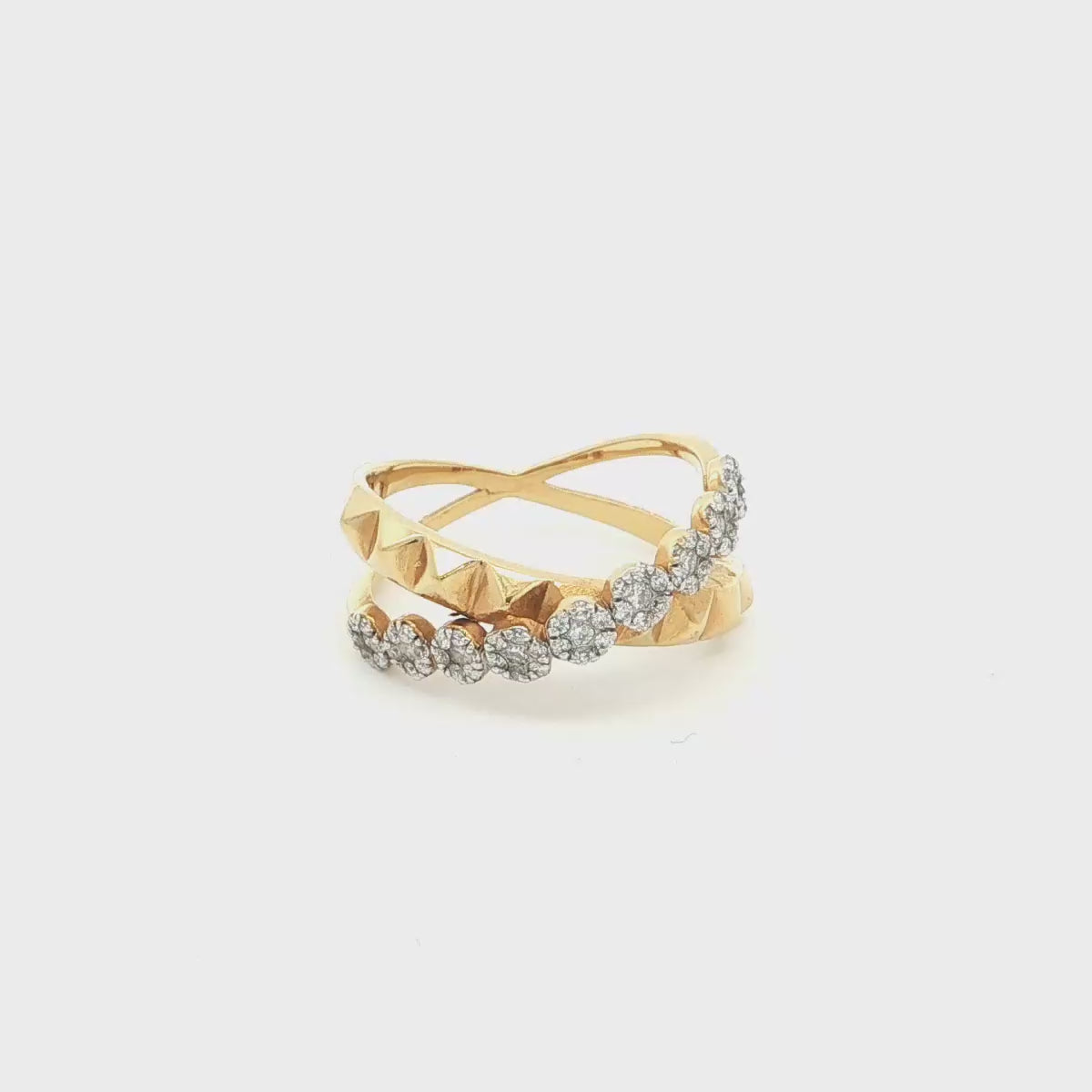 Criss-Cross Ring with Monzonite Diamond