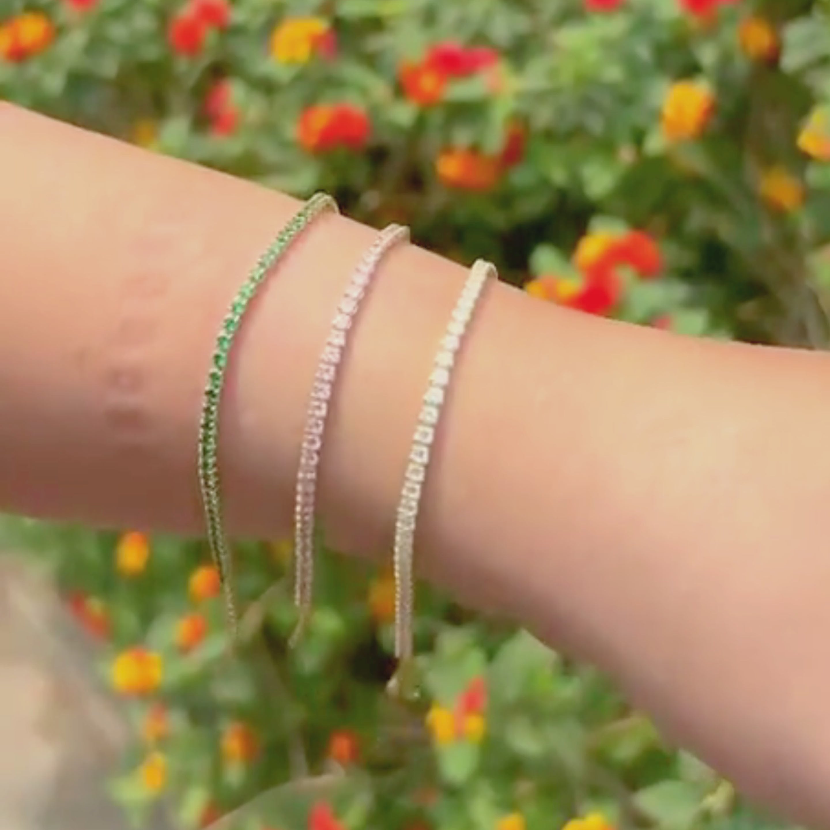 Pink Diamond Tennis Bracelet