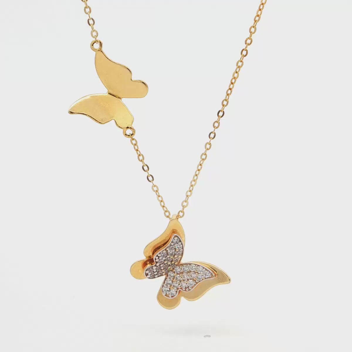 Duo Butterfly Necklace
