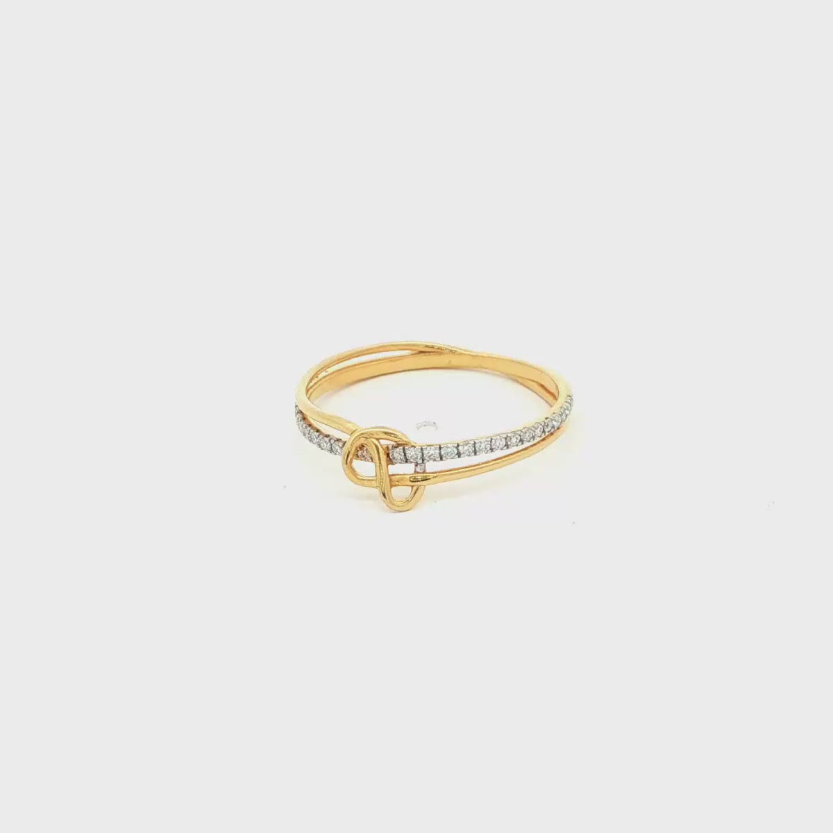 Gold Plated Knot Ring