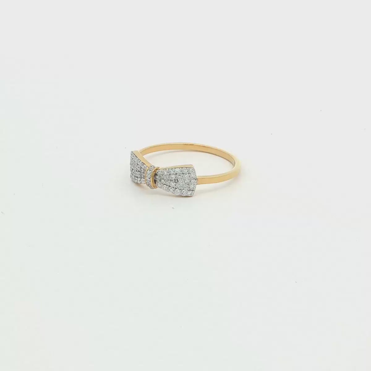 Bow Ring with Monzonite Diamond