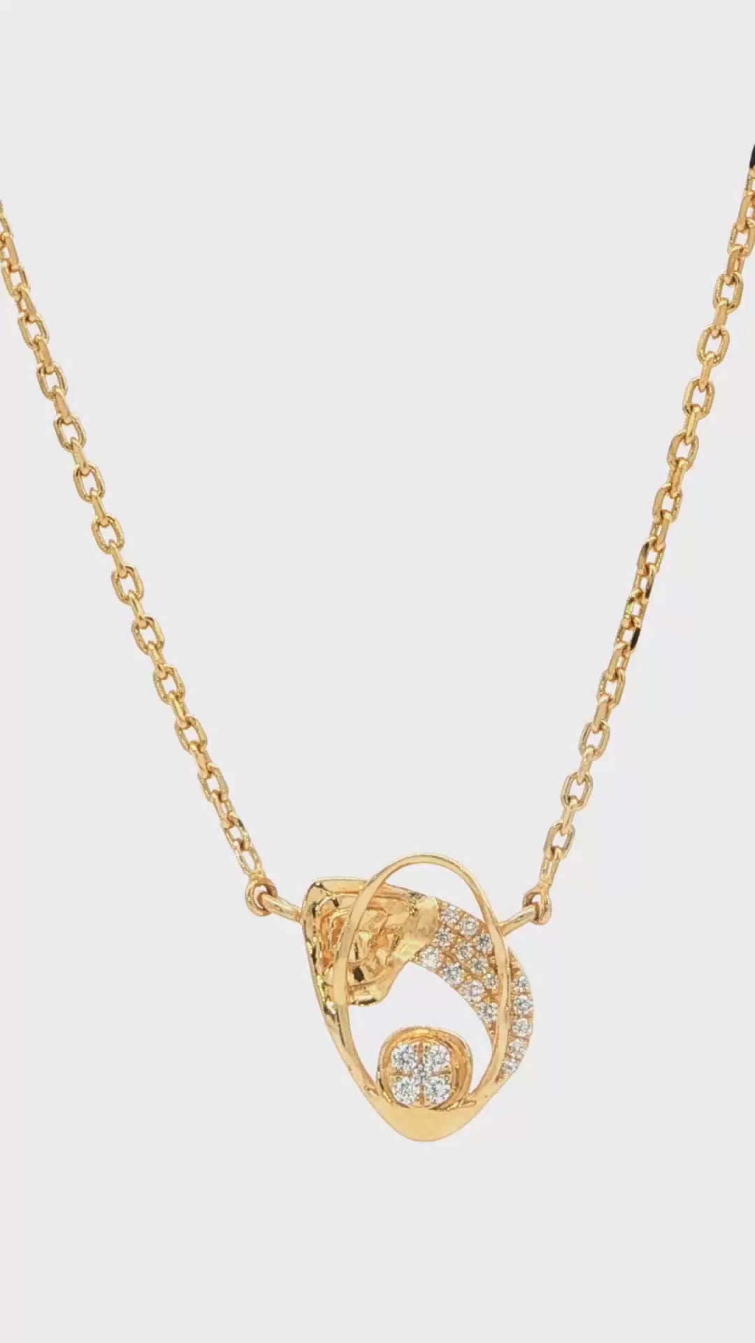 Golden Orbit Monzonite Pendant