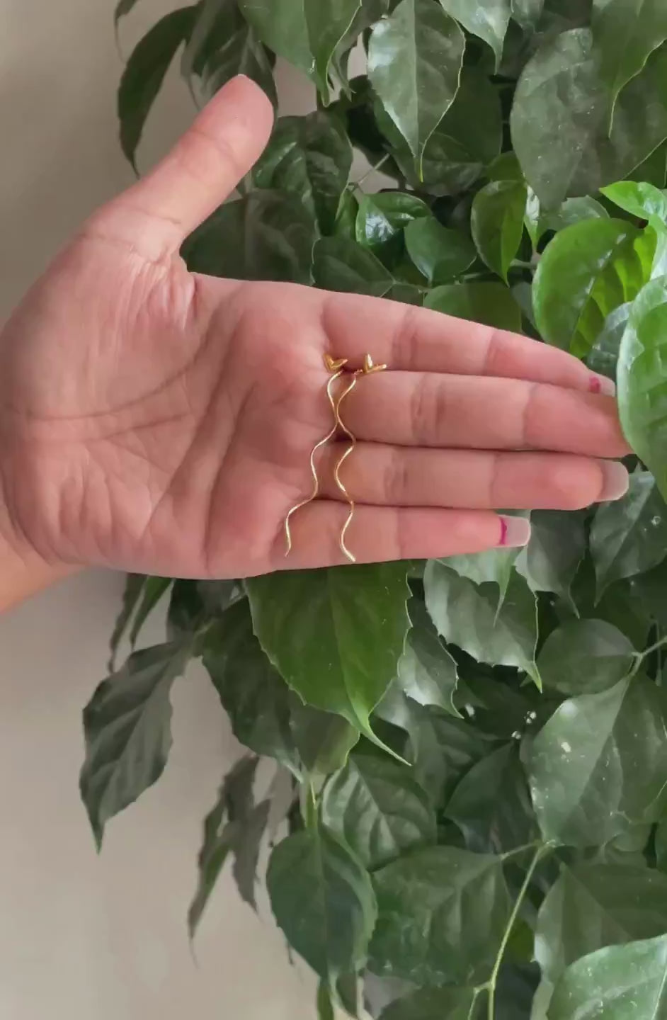 Long Twist Curve Earrings