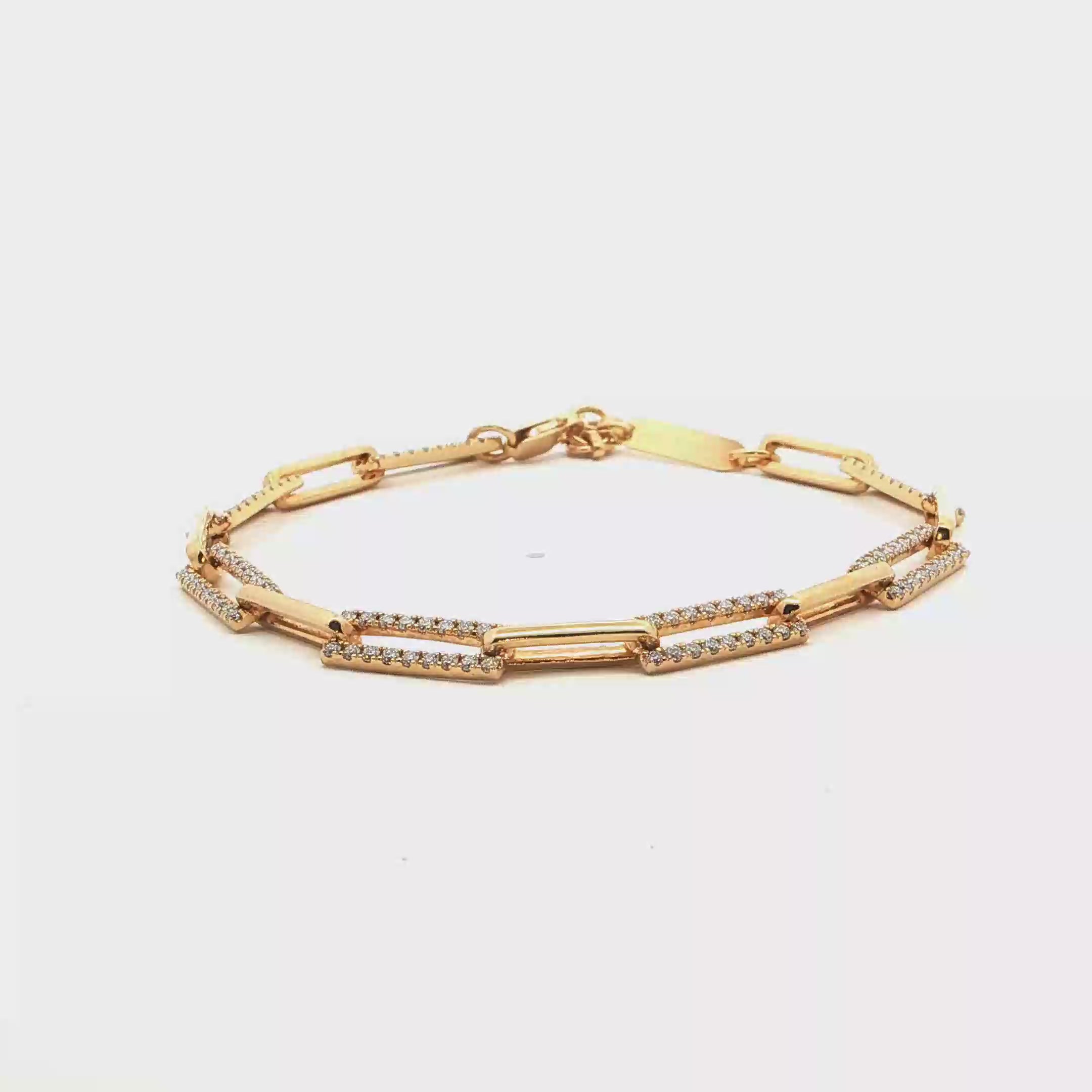 Modern Paperclip Link Bracelet