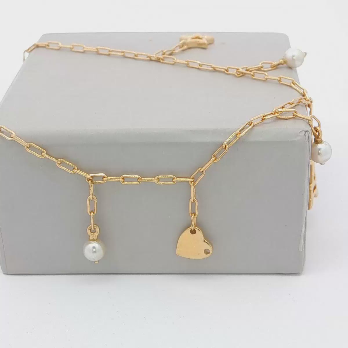 Paris Charm Bracelet | Gold Plated