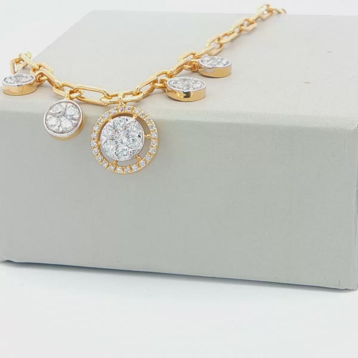Sparkle Charm Bracelet | Gold Plated