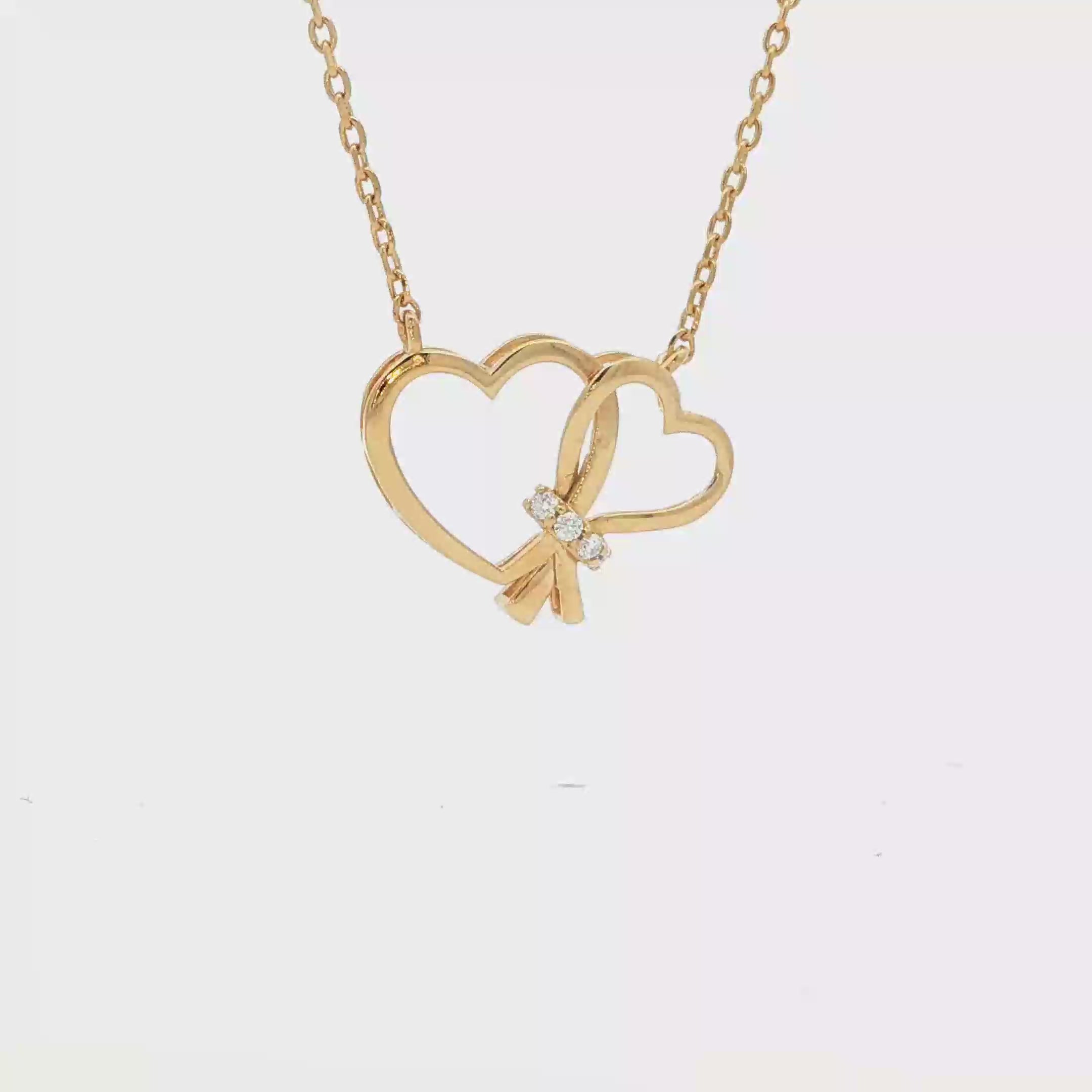 Double Heart Harmony Pendant