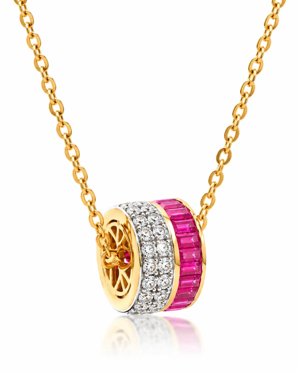 Ruby Barrel Pendant