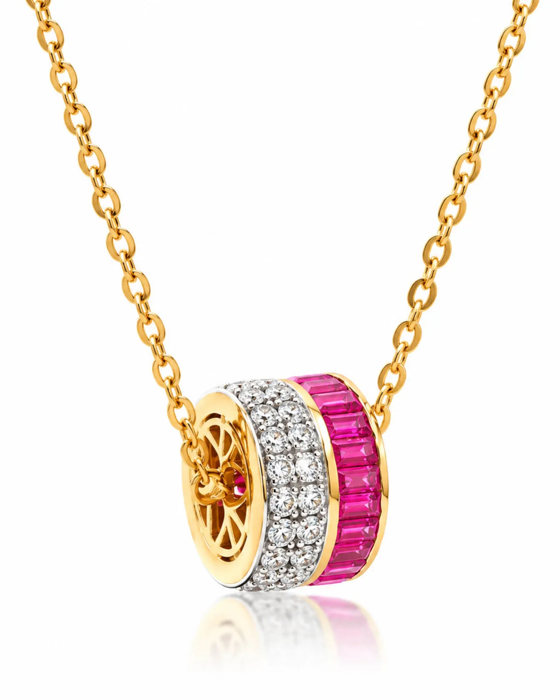 Ruby Barrel Pendant