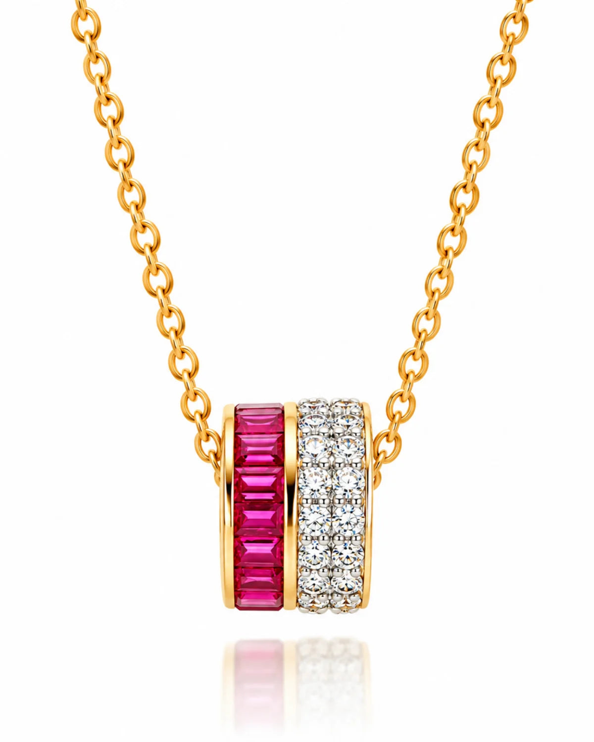 Ruby Barrel Pendant