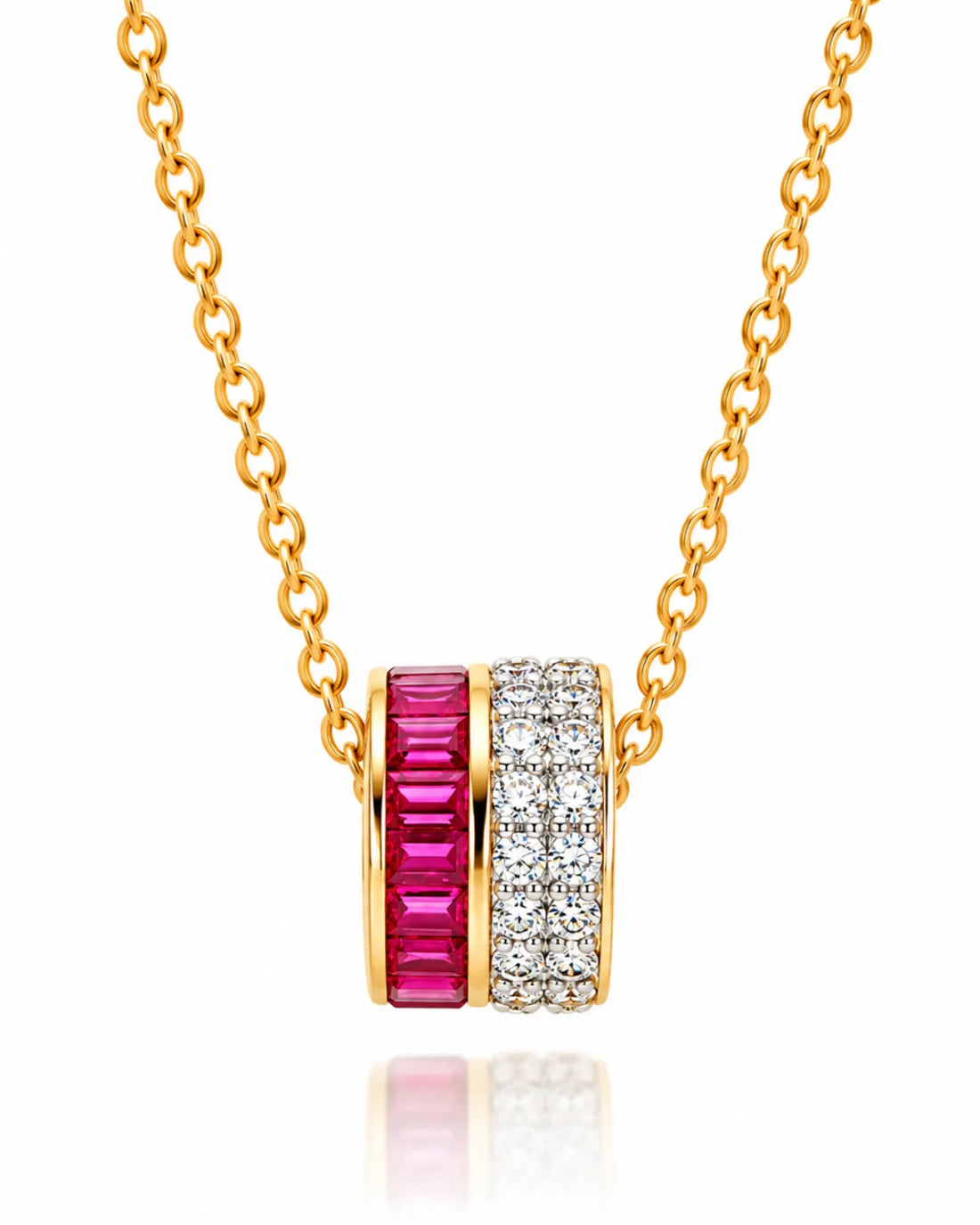 Ruby Barrel Pendant