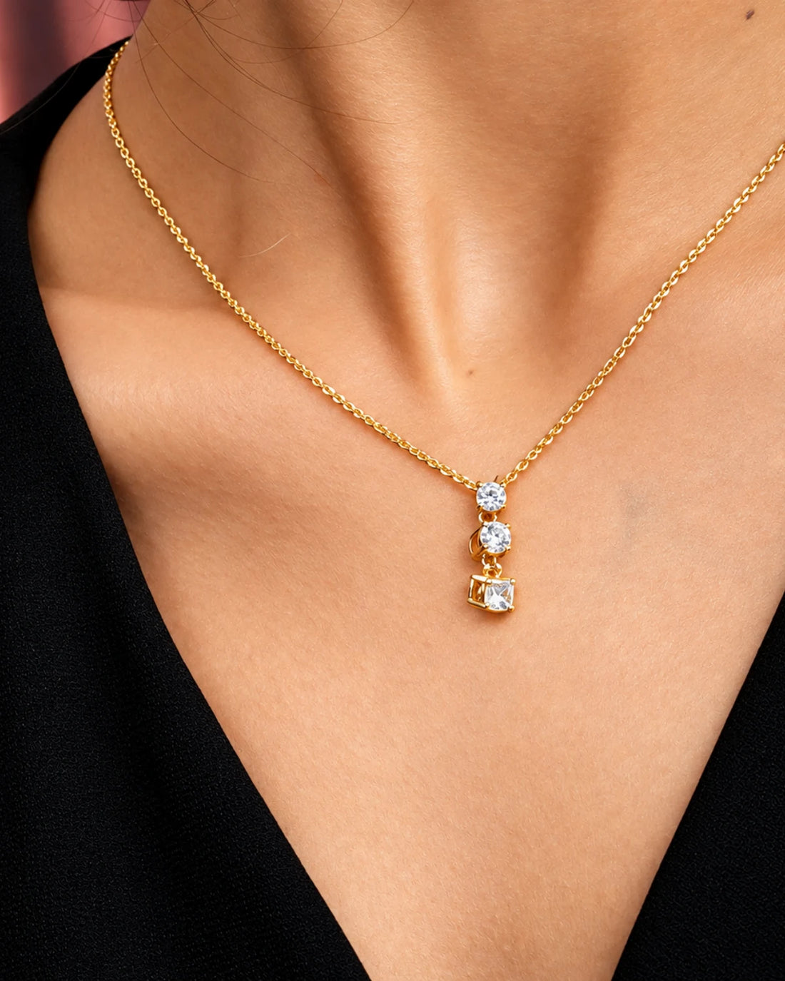 Trio Solitaire Pendant